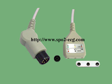 Китай Ноги Пин Э9002ЗК кабеля 9 руководства Датескопе ЭКГ 6 для терпеливых мониторов поставщик