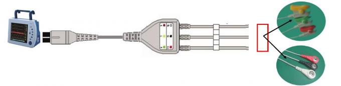 Прочный Пин кабеля 16 Экг руководства НЭК 3 с точным типом изолированным измерением